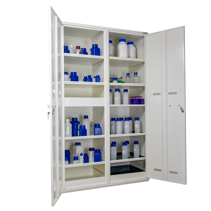 Ecosafe safety cabinet - Tall, 2 doors - 4 interior compartments