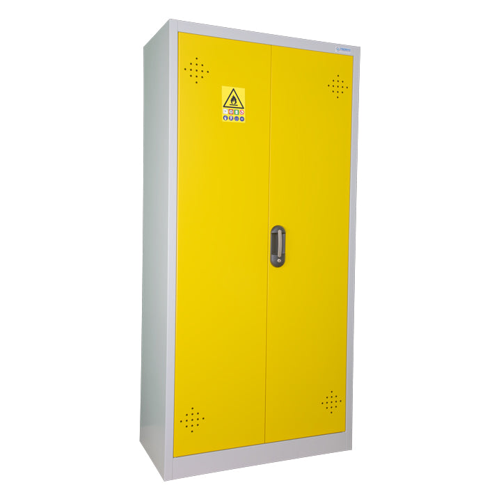 Ecosafe Sicherheitsschrank Hoch 2 Gelbe Türen