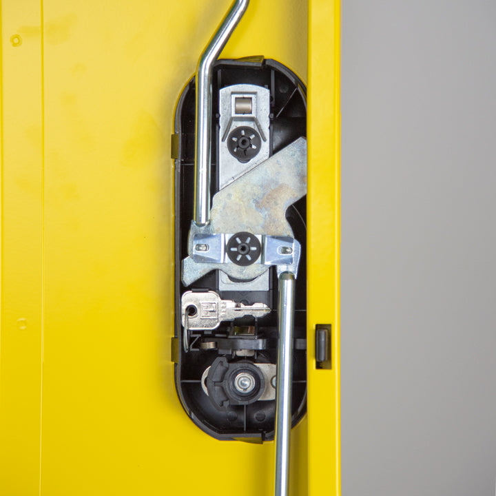 Ecosafe Sicherheitsschrank Hoch 2 Gelbe Türen