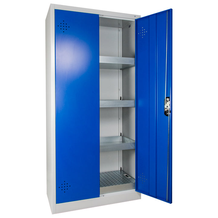 Ecosafe Sicherheitsschrank Hoch 2 Blaue Türen