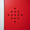 Ecosafe Sicherheitsschrank Hoch 2 Rote Türen