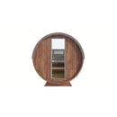 Fjordholz Barrel Sauna Model Leo with Half-Round Window