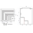 EAGO AWT E1243C rote Zeder 180x160 9kW Kivi