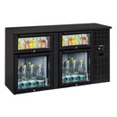 Casselin Barkühlschrank 2 x 2 gemischte Glas Schubladen