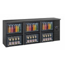 Casselin Barkühlschrank 3 x 2 Glas Schubladen