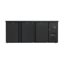 Flaschenkühltisch 425 Liter | Schwarz | 3 Türen | 2005 x 520 x 840 mm