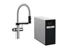 Blanco Set Trinkwasserarmatur Evol-S ProSoda PVD Steel + Wasseraufbereitungseinheit drink.Soda WCU