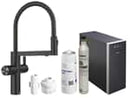 Blanco Set Trinkwasserarmatur Choice Icona Schwarz Matt + Kühl- und Karbonisierungseinheit Choice.All