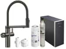 Blanco Set Trinkwasserarmatur Choice Icona Satin Dark Steel + Kühl- und Karbonisierungseinheit Choice.All