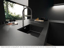 Blanco Claron 500-U - 527 834 Edelstahlspüle Dark Steel