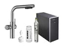 Blanco Set Trinkwasserarmatur Choice Icona-L Edelstahl gebürstet + Choice.All