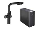 Blanco Set Trinkwasserarmatur Choice Icona-L Schwarz Matt + Choice.All