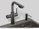 Blanco 527926 Trinkwasserarmatur Choice Icona-L Satin Dark Steel (ohne Filtersystem nicht betriebsbereit)
