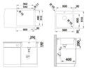 Blanco Claron 500-IF/A 521633 Edelstahlspüle Seidenglanz