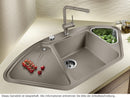 Blanco Delta II-F Schwarz - 525 868 Granitspüle