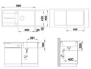 Blanco Metra XL 6 S-F Cafe - 519 157 Granitspüle
