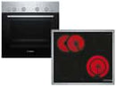 Bosch HND211AR62 Set Einbauherd HEF010BR1 + Elektro-Kochfeld  NKN645GA2E