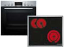 Bosch HND411LS63 Set Einbauherd HEA513BS3 + Glaskeramikkochfeld NKN645GA2E