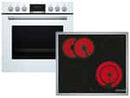 Bosch HND411LW63 Set Einbauherd HEA513BW3 + Glaskeramikkochfeld NKN645GA2E