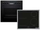 Bosch HND616LS63 Set Einbauherd HEG517BB4 + Induktionskochfeld NVS645CB6E