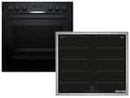 Bosch HND619LA61 Set Einbauherd HEG517BB4 + Induktionskochfeld NXX645CB5E