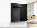 Bosch HRG578CB7 Einbau-Backofen mit Dampfunterstützung Schwarz