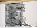 Bosch SMI6ZCS16E Teillintegrierbarer Einbaugeschirrspüler Edelstahl