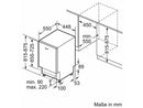 Bosch SPV6ZMX17E Vollintegrierter-Geschirrspüler