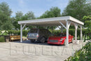 Butenas Carport MAGNOLIE Flachdach