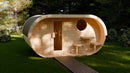 Butenas Gartensauna FASSBA OVAL mit Terrasse