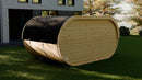 Butenas Gartensauna FASSBA OVAL mit Terrasse