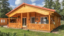 Butenas Ferienhaus KNÜLLWALD 60 mit Terrasse