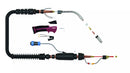 Elmag Schlauchpaket MBC UD24/4m, DØ 0,8/1,0/1,2mm, (3DT) inkl. UP/DOWN Leistungsregelung am Handgriff, Kohle-PTFE-Seele, Stützrohr, DrahtdüseØ 0,8mm, 1,0mm & 1,2mm/M6 für EDELSTAHL & MIG-Löten(250A CO2/220A Mischgas M21 @ 60% ED)