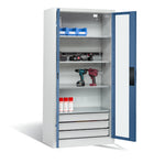 C+P Akkuladeschrank Serie 89, H1950xB930xT500mm