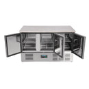 Polar Serie G Thekenkühltisch mit Marmorarbeitsfläche 3-türig 368Ltr