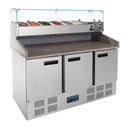 Polar Serie G Thekenkühltisch für Pizzen und Salate 368L