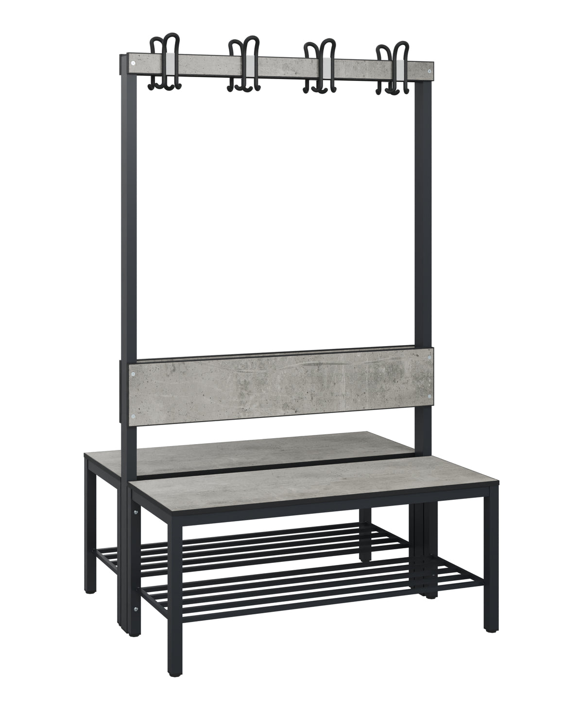 C+P Garderobenbank Solid HPL, 1716x1000x770mm