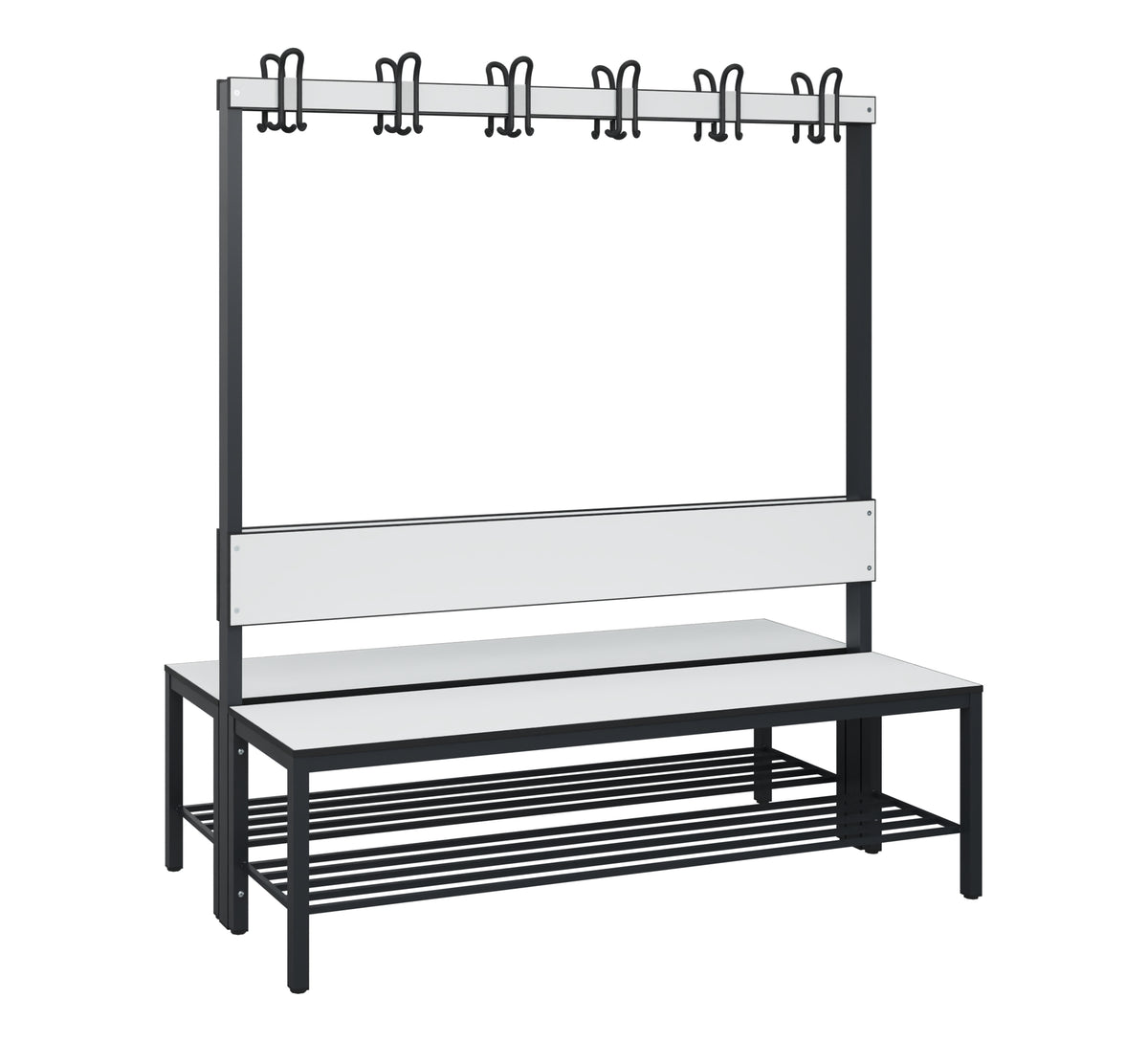 C+P Garderobenbank Solid HPL, 1716x1000x770mm