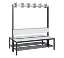 C+P Garderobenbank Solid HPL, 1716x1000x770mm