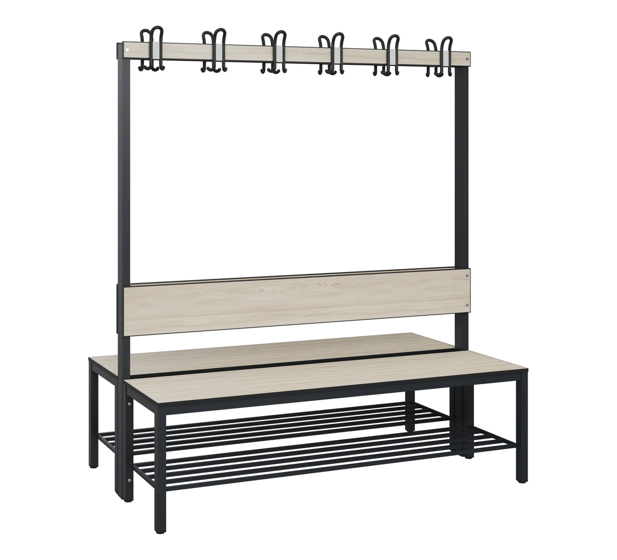 C+P Garderobenbank Solid HPL, 1716x1000x770mm