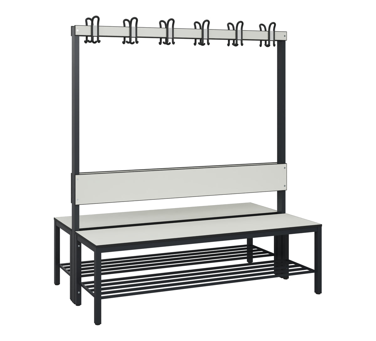 C+P Garderobenbank Solid HPL, 1716x1000x770mm