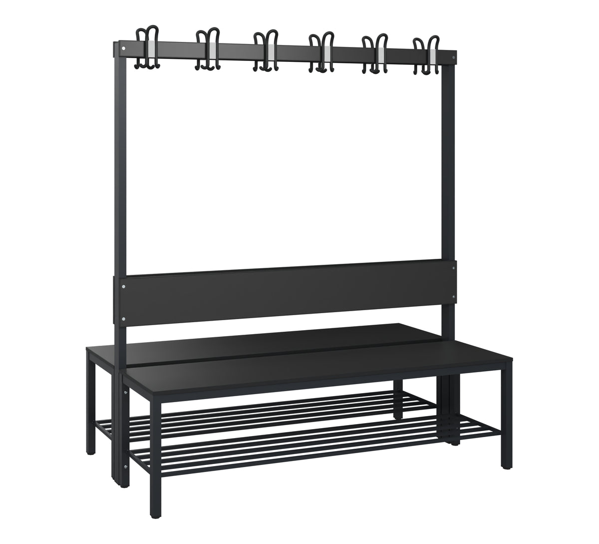 C+P Garderobenbank Solid HPL, 1716x1000x770mm