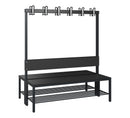 C+P Garderobenbank Solid HPL, 1716x1000x770mm