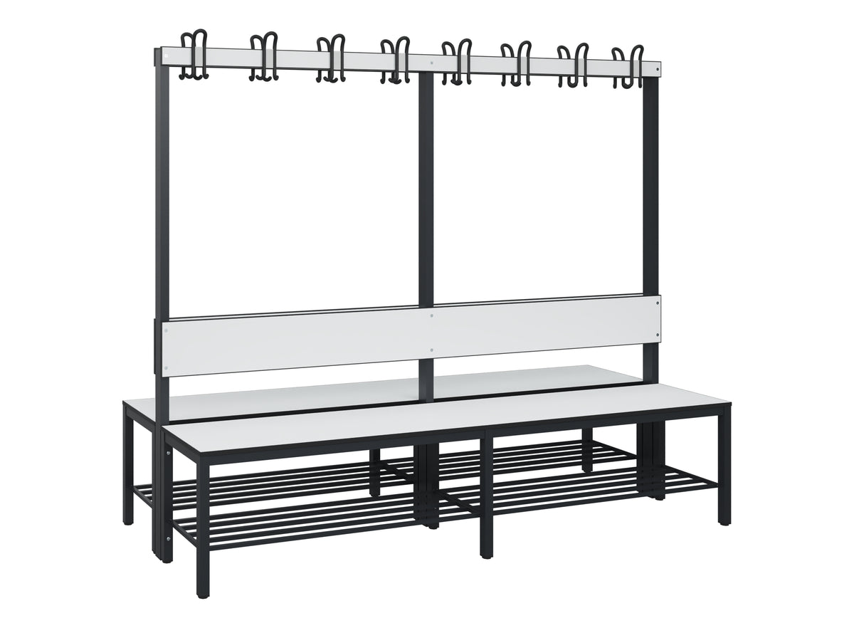C+P Garderobenbank Solid HPL, 1716x1000x770mm