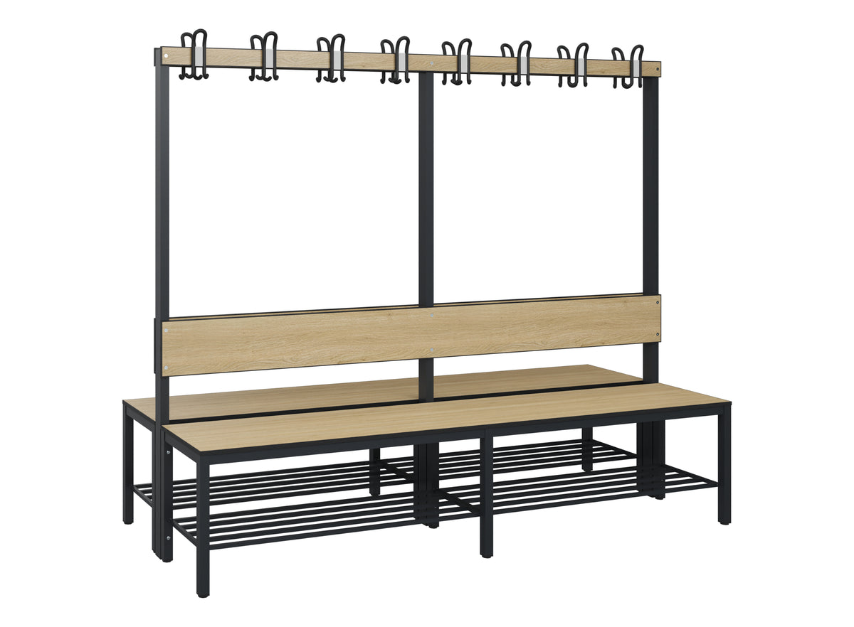 C+P Garderobenbank Solid HPL, 1716x1000x770mm