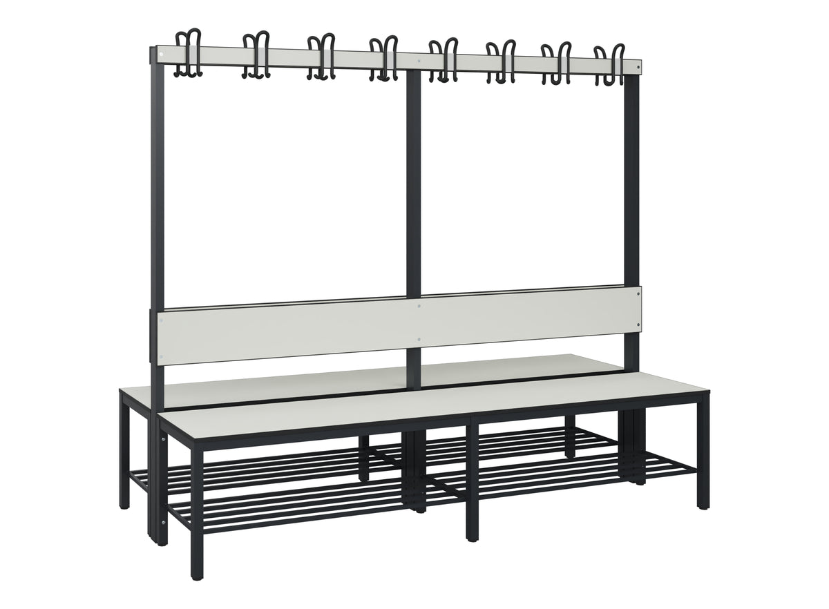 C+P Garderobenbank Solid HPL, 1716x1000x770mm