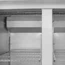 Polar Serie G Kühlschrank Edelstahl mit geteilten Türen 1200L