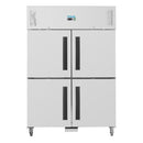 Polar Serie G Gefrierschrank Edelstahl mit geteilten Türen 1200L
