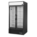 True 991L Kühlschrank mit 2 Glastüren, Schwarz, GDM-35-HC-TSL01