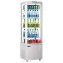 Polar Serie C Energieeffizienter Kühlschrank mit gebogener Tür Weiß 235L